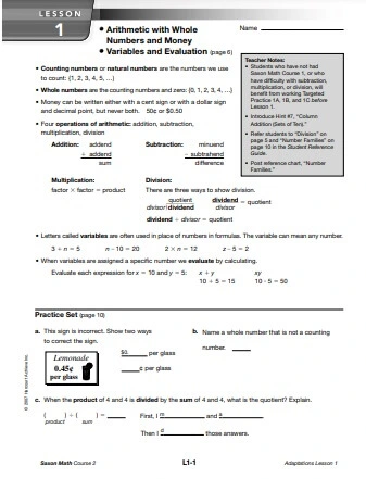 Saxon Math Course 2 PDF 