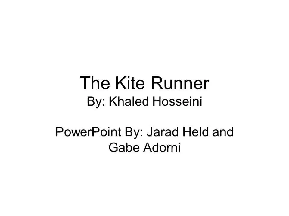 The Kite Runner PDF 4